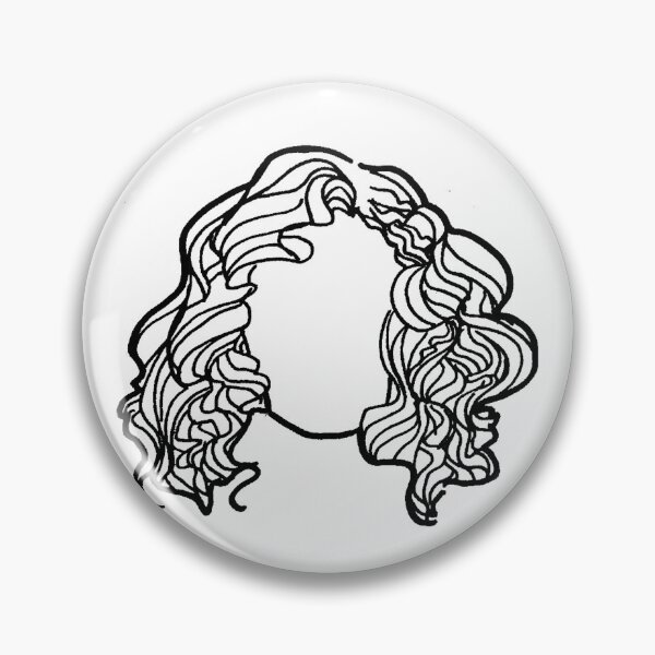 Item preview, Medium bob wavy curly hair outline designed and sold by TheWhitney0o.