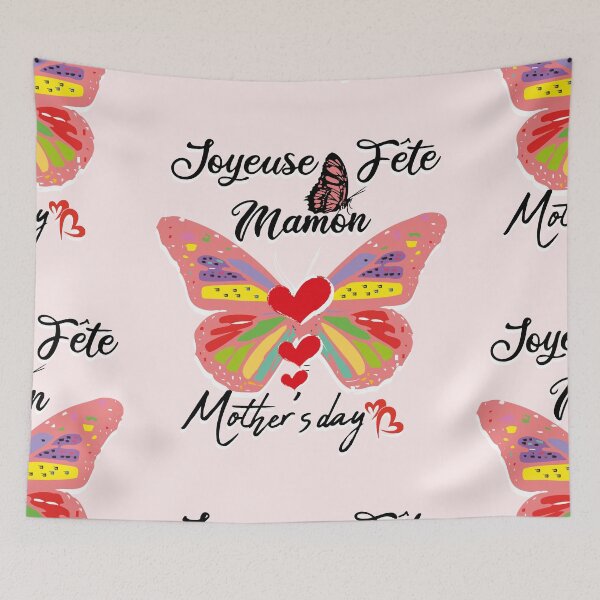 Item preview, Joyeuse Fête Mamon, Gift Idea for Anniversary, Wedding, Mother's Day, Father's Day, Graduation, Thanksgiving, Christmas & New Year's Day. designed and sold by KHRO.