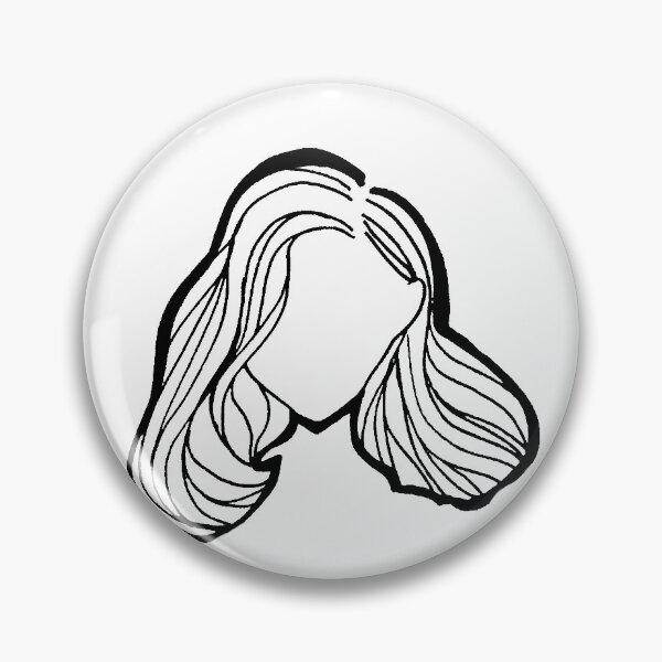 Item preview, Medium soft wave straight  hair outline designed and sold by TheWhitney0o.