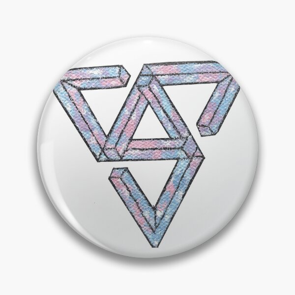 Item preview, Seventeen - Rose Quartz & Serenity Painted Logo designed and sold by hauntihng.