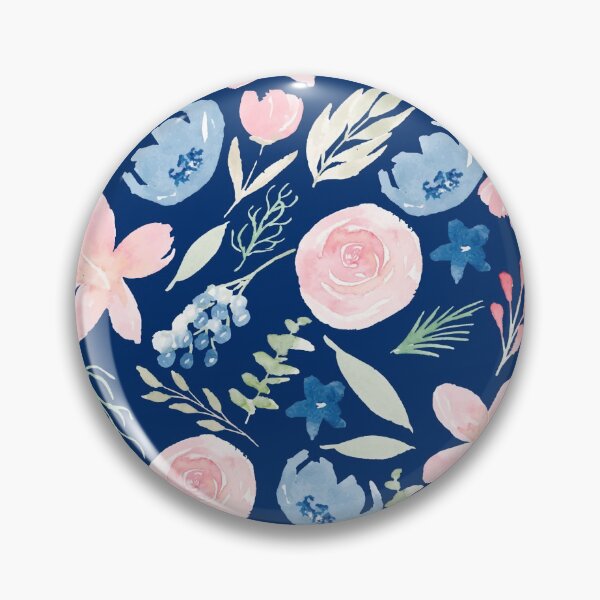 Artikelvorschau, Blush Pink und Dusty Blue | Aquarell | Muster entworfen und verkauft von Harpley Design Studio.