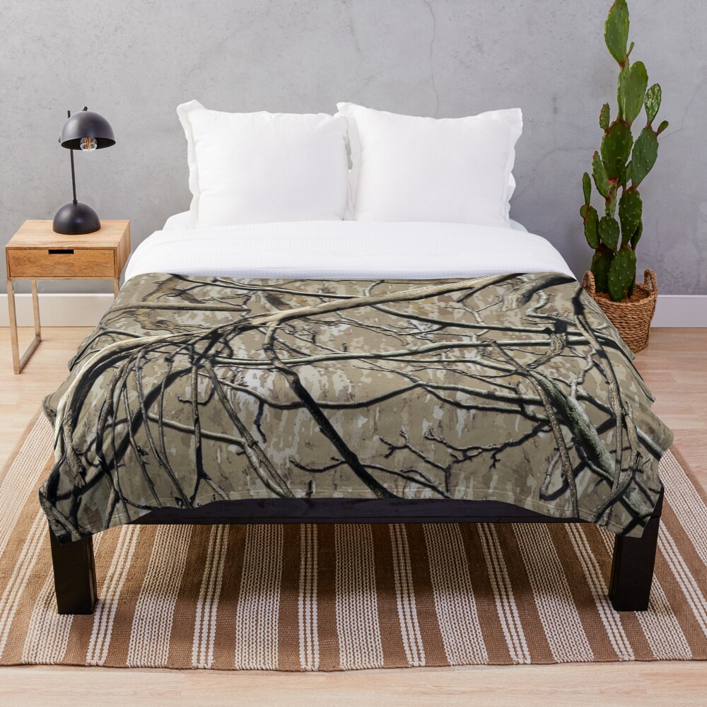 "Hunting Camouflage Pattern 5" Throw Blanket for Sale by MilitaryCandA