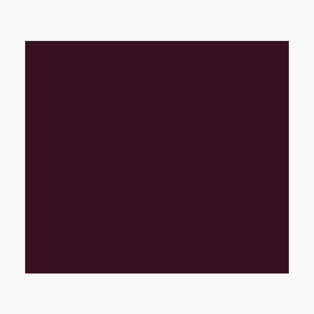 Dark Burgundy Plain Solid Color Poster