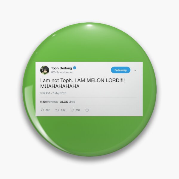 Item preview, TOPH MELON LORD QUOTE TWEET GRAPHIC designed and sold by heyjessicaho.