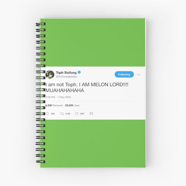 Item preview, TOPH MELON LORD QUOTE TWEET GRAPHIC designed and sold by heyjessicaho.
