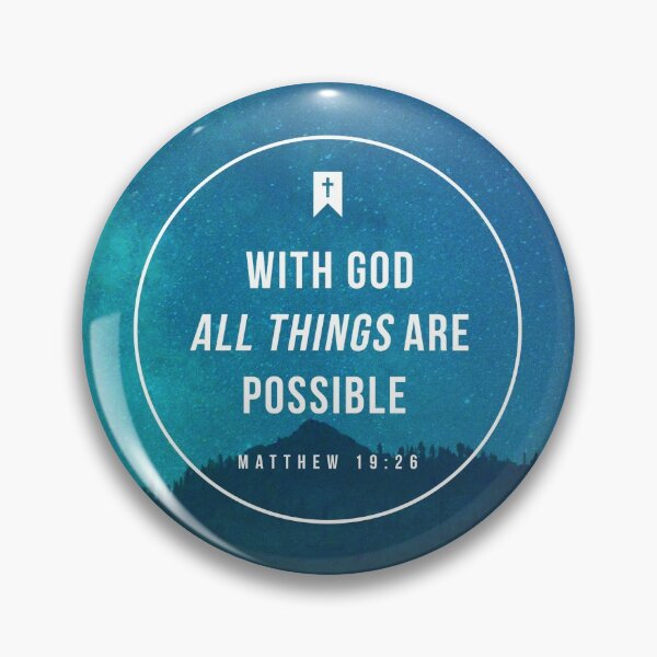 Item preview, Matthew 19:26 designed and sold by StillWatersDes.