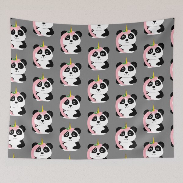 Item preview, Pandacorn, pandicorn, unipanda with long pink hair  designed and sold by SGS-.