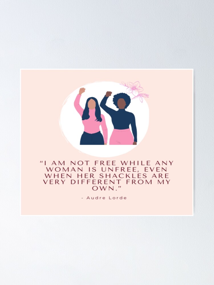 Feministische Zitate Audre Lorde Poster