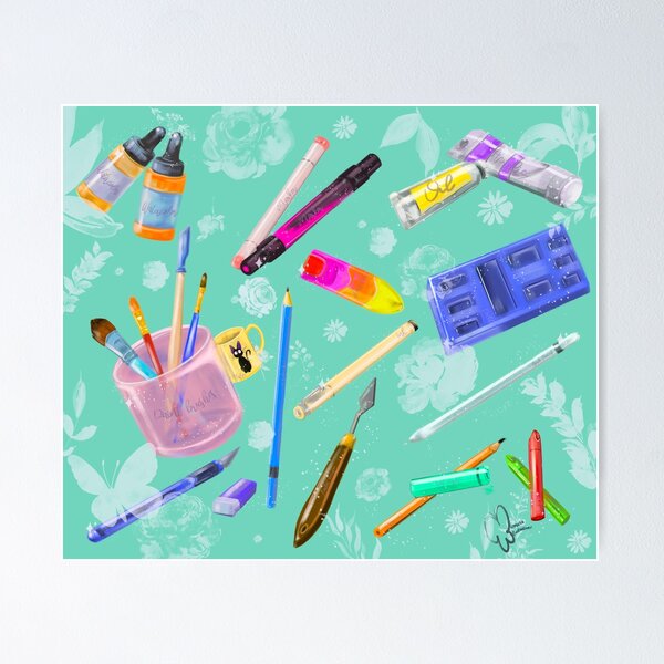 Painting Supplies  Poster for Sale by missmann