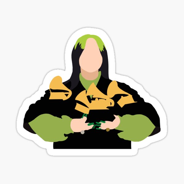 Billie Eilish at the Grammys Sticker