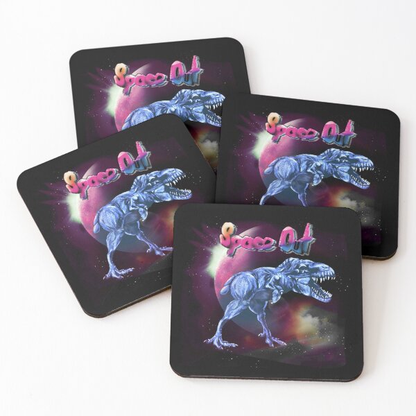 Item preview, Space Out Dinosaur Chicken in Outer Space designed and sold by iduzarts.