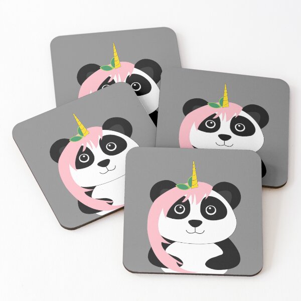 Item preview, Pandacorn, pandicorn, unipanda with long pink hair  designed and sold by SGS-.