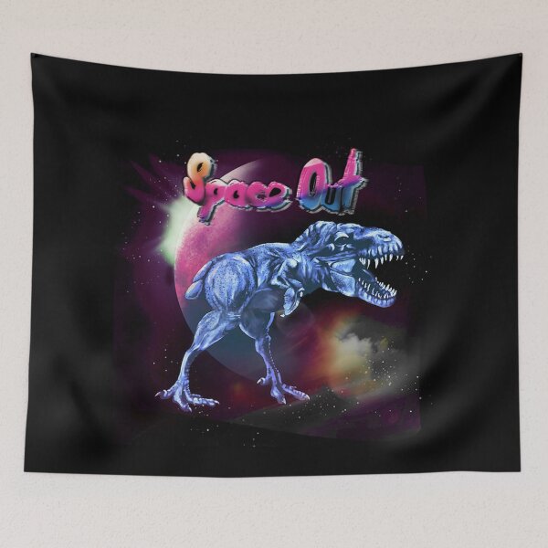 Item preview, Space Out Dinosaur Chicken in Outer Space designed and sold by iduzarts.