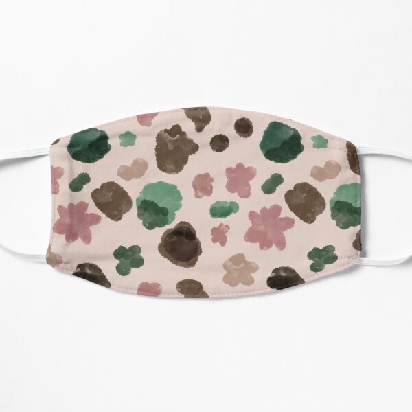 Floral ink end dress pattern Mask
