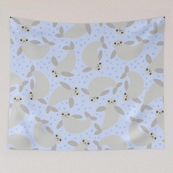 Item preview, blue manatees designed and sold by Gossip Rag.