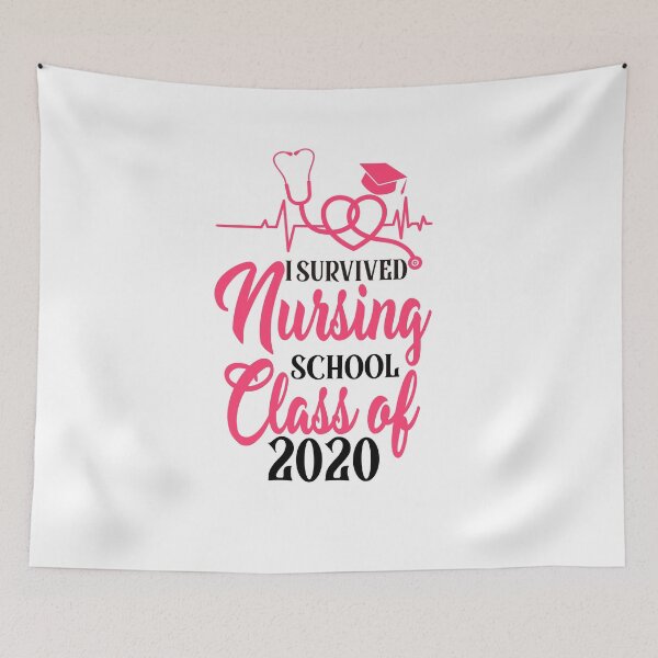 Item preview, I Survived Nursing School Class of 2020 designed and sold by Amineharoni.