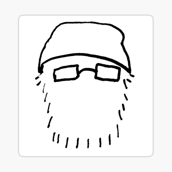 Schwartz White - Head Sticker