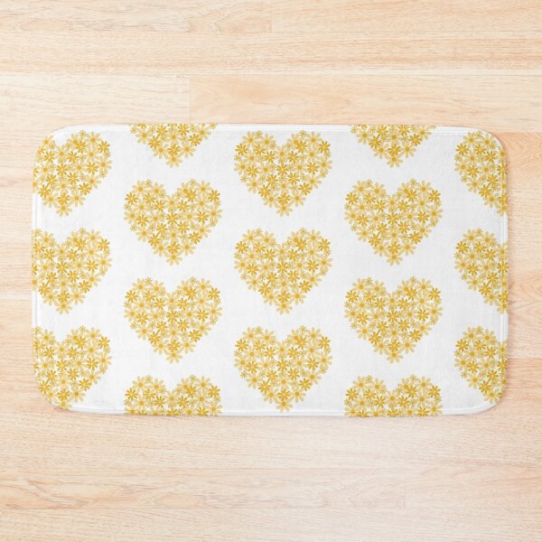 Item preview, Golden Flower Heart (white background) designed and sold by elrathia.