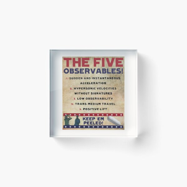 Item preview, Five Observables (Old Paper Variant) designed and sold by Dan Zetterström.