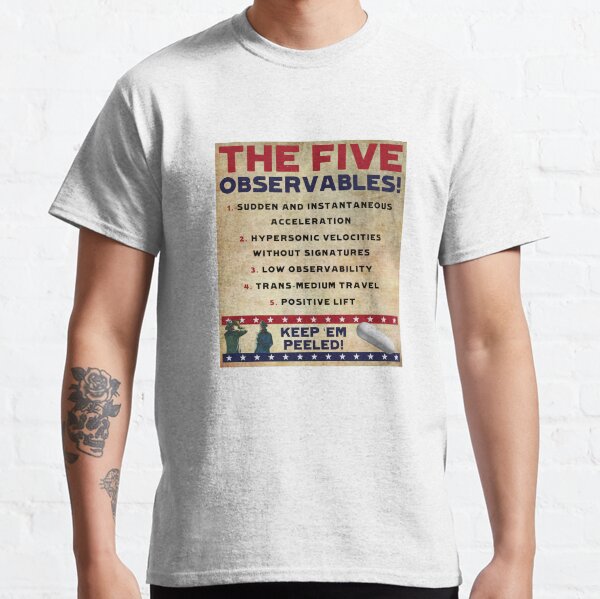 Five Observables (Old Paper Variant) Classic T-Shirt