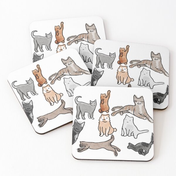 Cats Coasters (Set of 4)