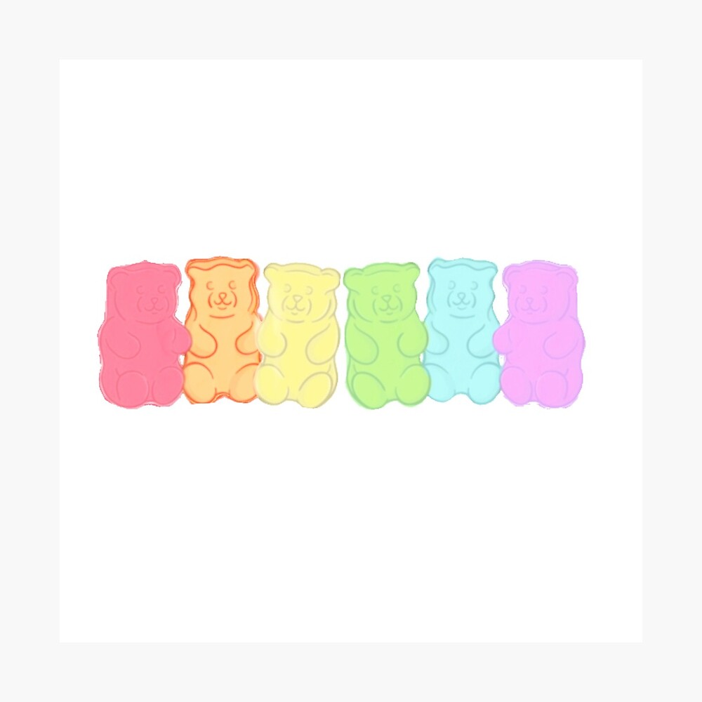 Cool Gummy Bear Art Board Print for Sale by Aurealis