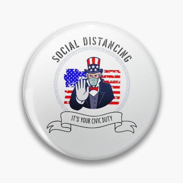 Item preview, Civic Duty to Social Distance designed and sold by scrolla.