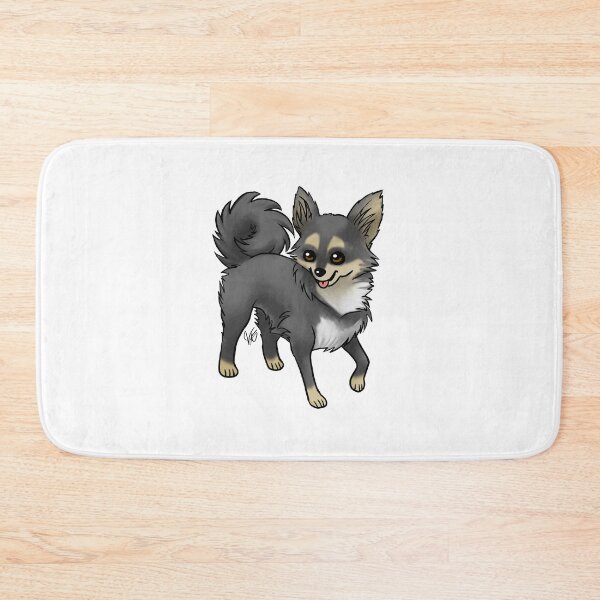 Item preview, Dog - Long-haired Chihuahua - Black and Tan designed and sold by Jennifer Stolzer.