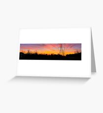 Telephone Lines Greeting Card