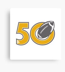 50 Pro Football Championship Ball Canvas Print