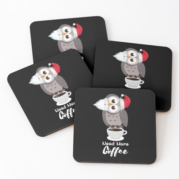Item preview, Santa OWL holding coffee mug & needs more Design designed and sold by Lighvision.