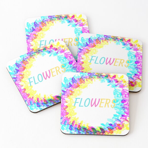 Item preview, rainbow floral wall art  designed and sold by ZAK TAH.