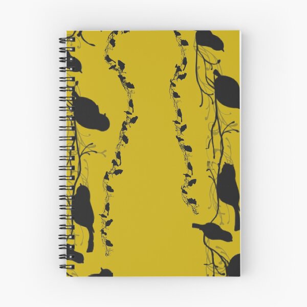 Item preview, Bird Silhouette Black on Mustard designed and sold by Alius Imago.