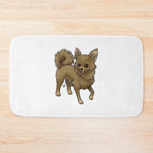 Item preview, Dog - Long-haired Chihuahua - Chocolate designed and sold by Jennifer Stolzer.