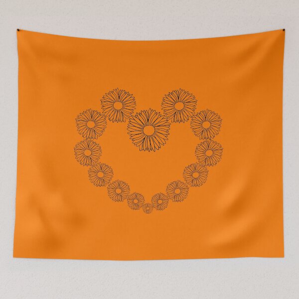 Item preview, Flower Heart Orange shirts for kids designed and sold by KRISTAHR.