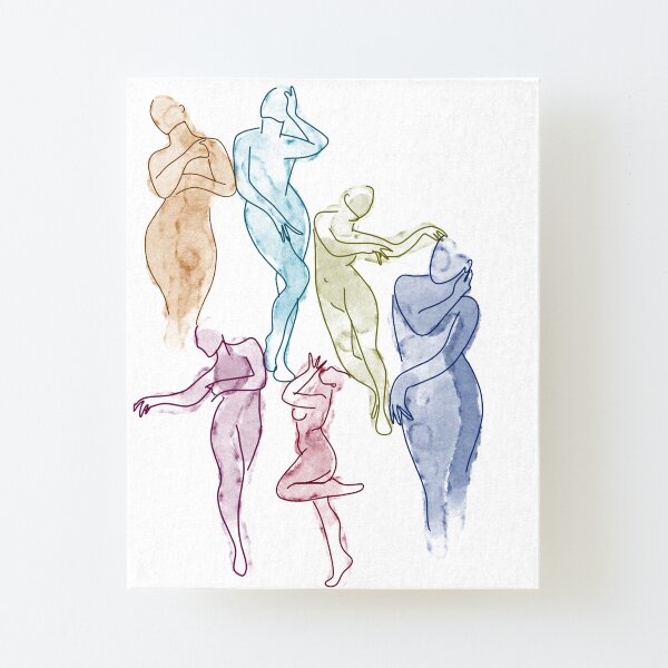 Ladies Canvas Mounted Print