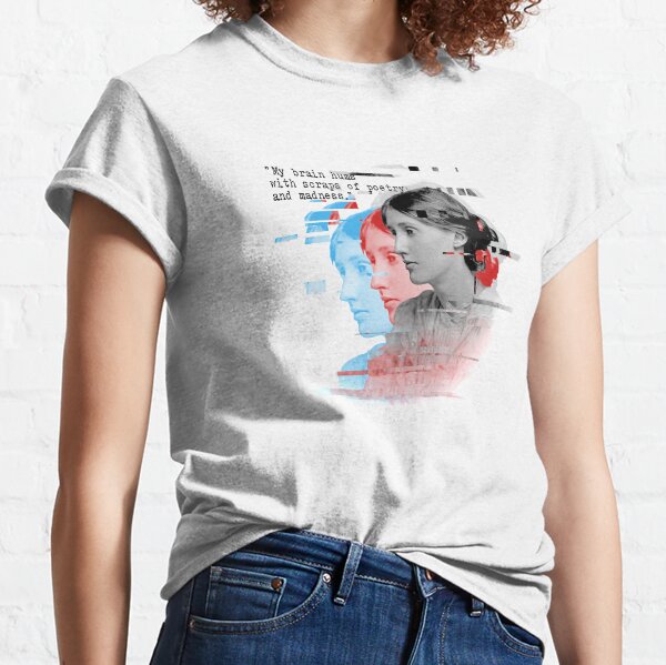 Virginia Woolf portrait and quote Classic T-Shirt