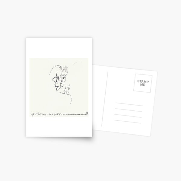 Night & (Nap) Drawings N°92 - My Mother again - made eyes closed Postcard