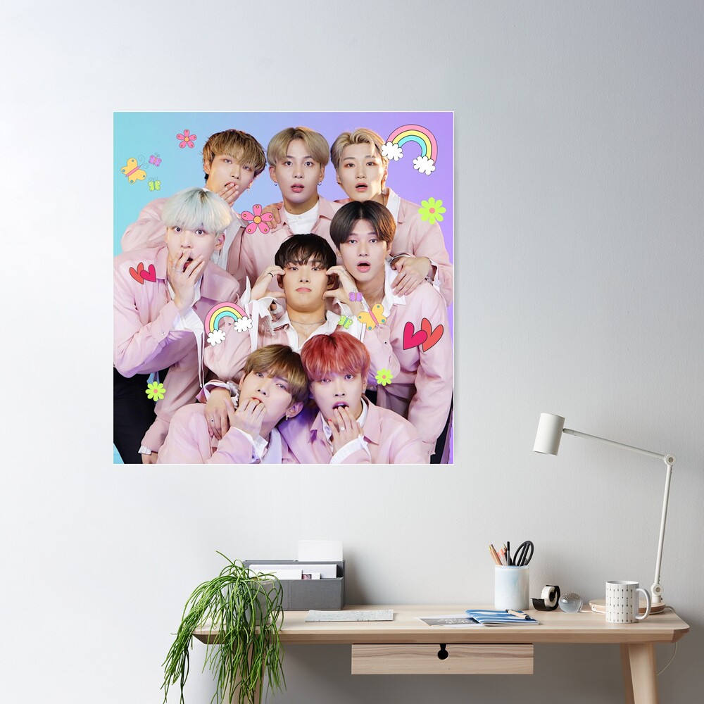 KPOP ATEEZ Poster Sticker Aesthetic Decor Poster Home Room Painting Wall  Stickers Hongjoong Seonghwa Yunho Fans Collection