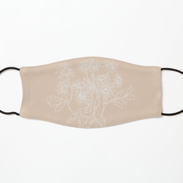 Daisy April Birth Flower in Pink Kids Mask