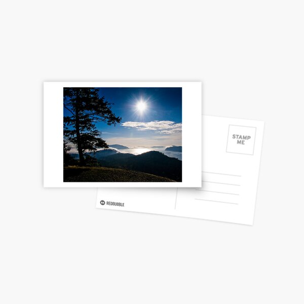Fog Over Plumper Sound, Mayne Island Postcard