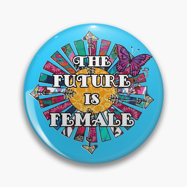 Item preview, The Future is Female Retro Fabric Collage  designed and sold by artbyomega.