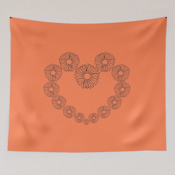 Item preview, Peach Flower Heart t shirt designed and sold by KRISTAHR.