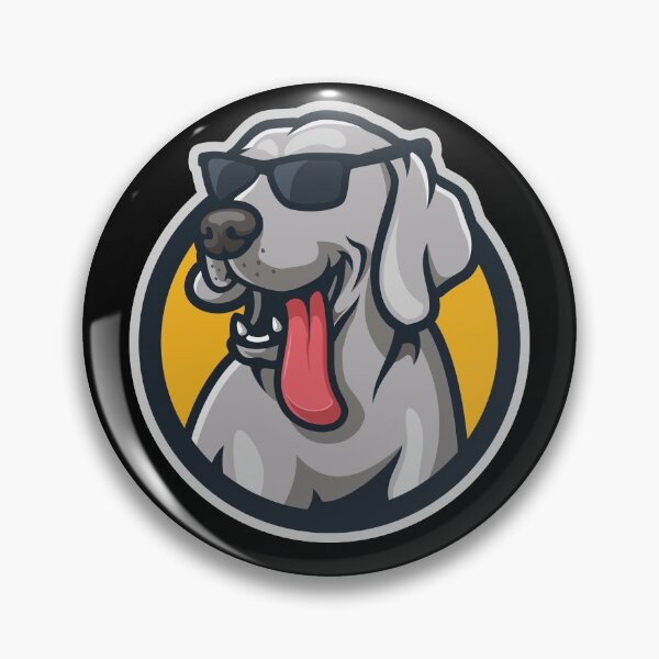 Item preview, Sunglasses Weimaraner Dog Yellow Background designed and sold by AndApArt.