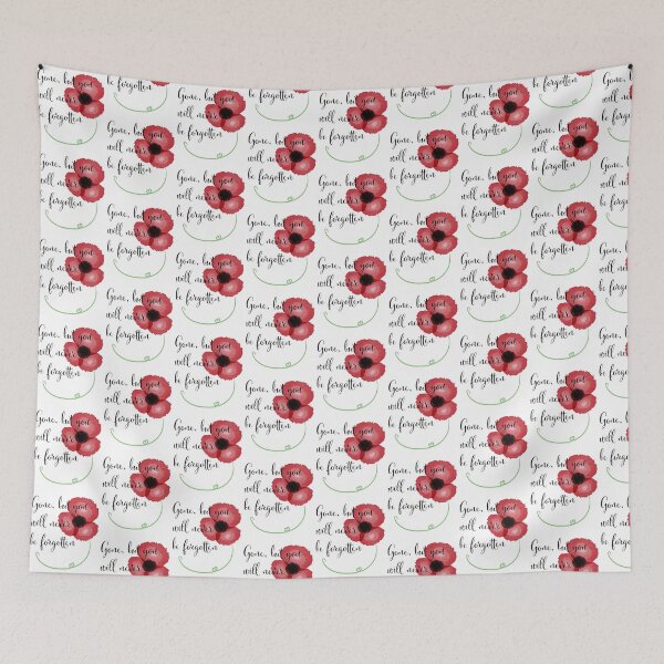 Item preview, poppy,gone but you will never be forgotten designed and sold by Deborah Regan.