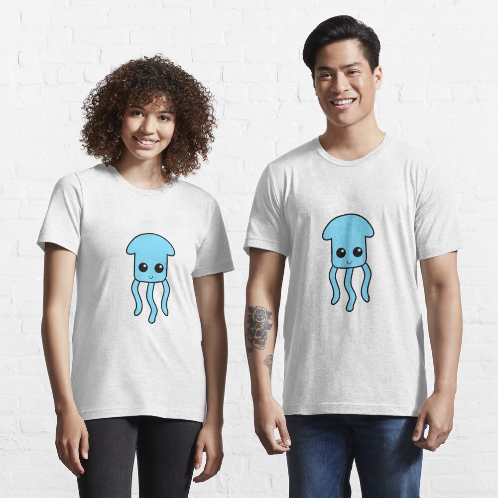 Cute Blue Squid T Shirt By Nugget1116 Redbubble