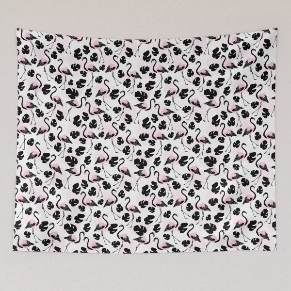Item preview, Flamingo Tropical Exotic Seamless Pattern  designed and sold by Angela Cini.