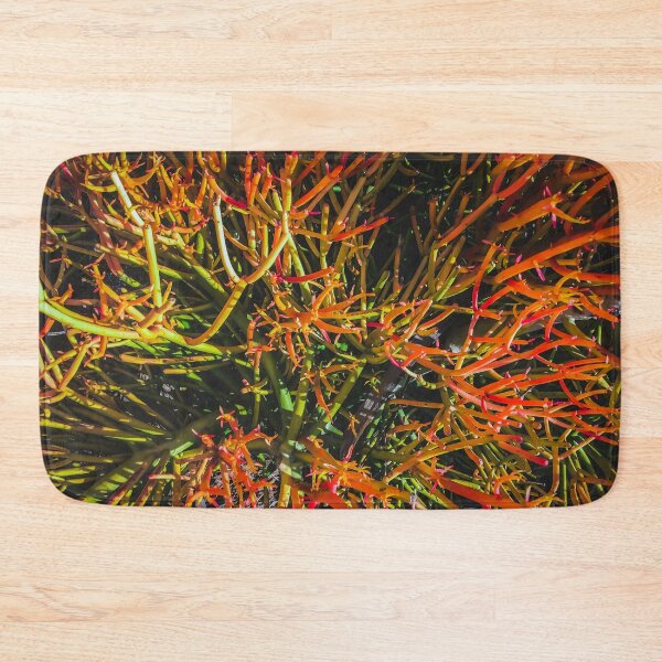 Item preview, closeup green and orange spiky plant texture abstract background designed and sold by Mrvell.
