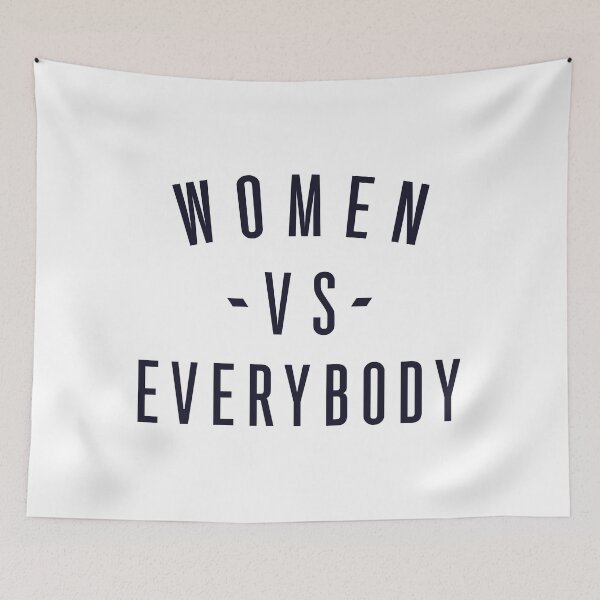 Item preview, Women VS Everybody, Girl Power Motivational, GRL PWR Shirt, Feminist Shirt designed and sold by Funny-Vintage.