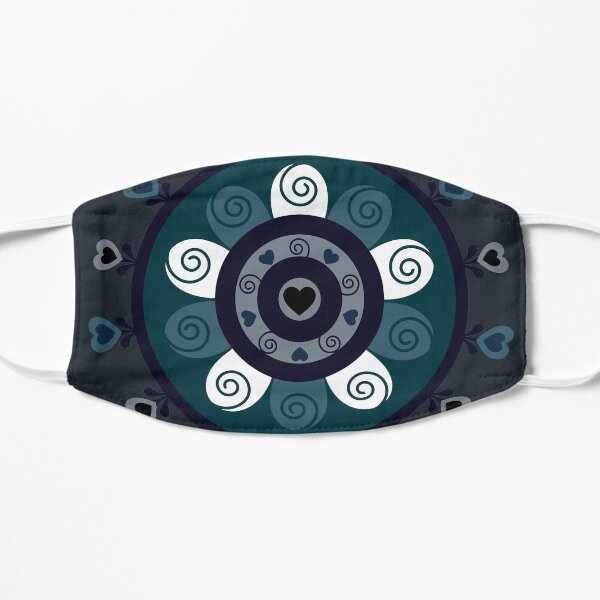 Blue Whimsy Flat Mask